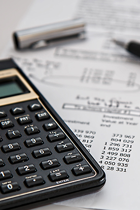 Calculator and financial statement