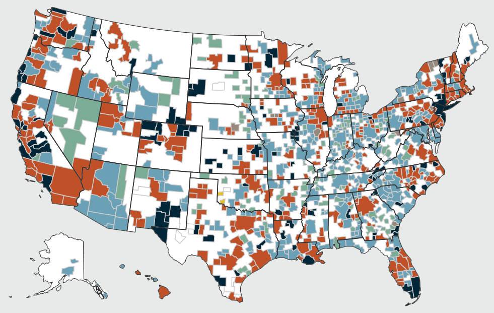 Older Adults Cost Burdens Map