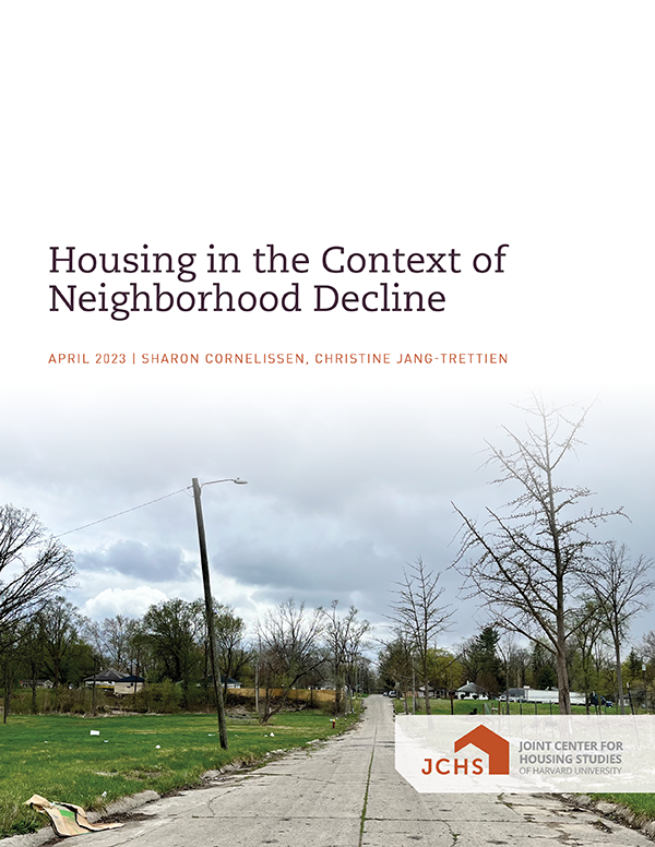 Cover of the paper "Housing in the Context of Neighborhood Decline."