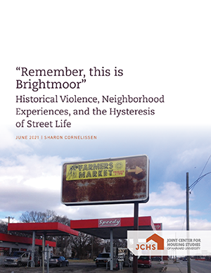 Cover of the paper "“Remember, this is Brightmoor:” Historical Violence, Neighborhood Experiences, and the Hysteresis of Street Life."