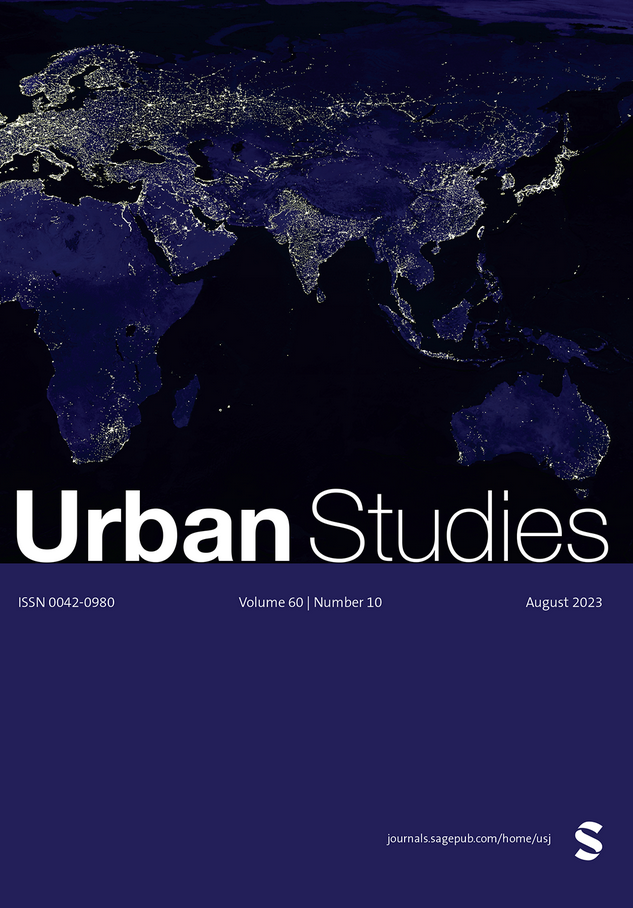 Cover of the journal "Urban Studies."