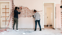 Couple renovating their home