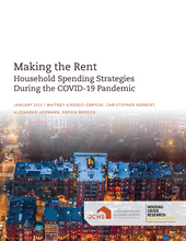 Cover of the paper "Making the Rent: Household Spending Strategies During the COVID-19 Pandemic."
