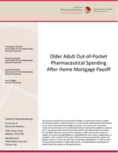Cover of the paper "Health Spending Among Older Adults Before and After Mortgage Payoff."