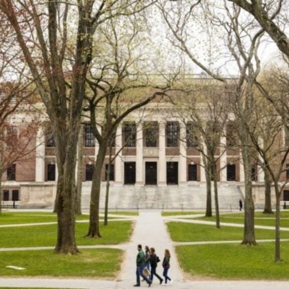 View of Harvard campus.