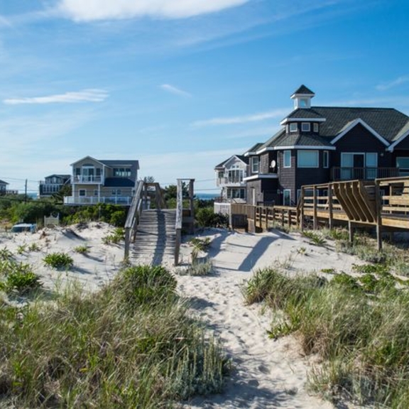 Beach homes in the Hamptons.